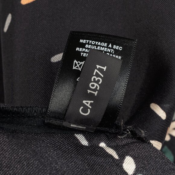 Lafayette 148 Thoren Black Silk Sprinkles-Print Shift Dress - Picture 11 of 11